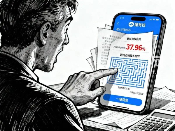哈啰“臻有钱”号称低息6%实际真实利率近38% 灰色小字里藏着23份协议 暗绑高额隐形费用