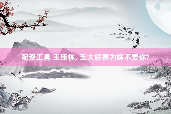 配资工具 王钰栋, 五大联赛为啥不要你?